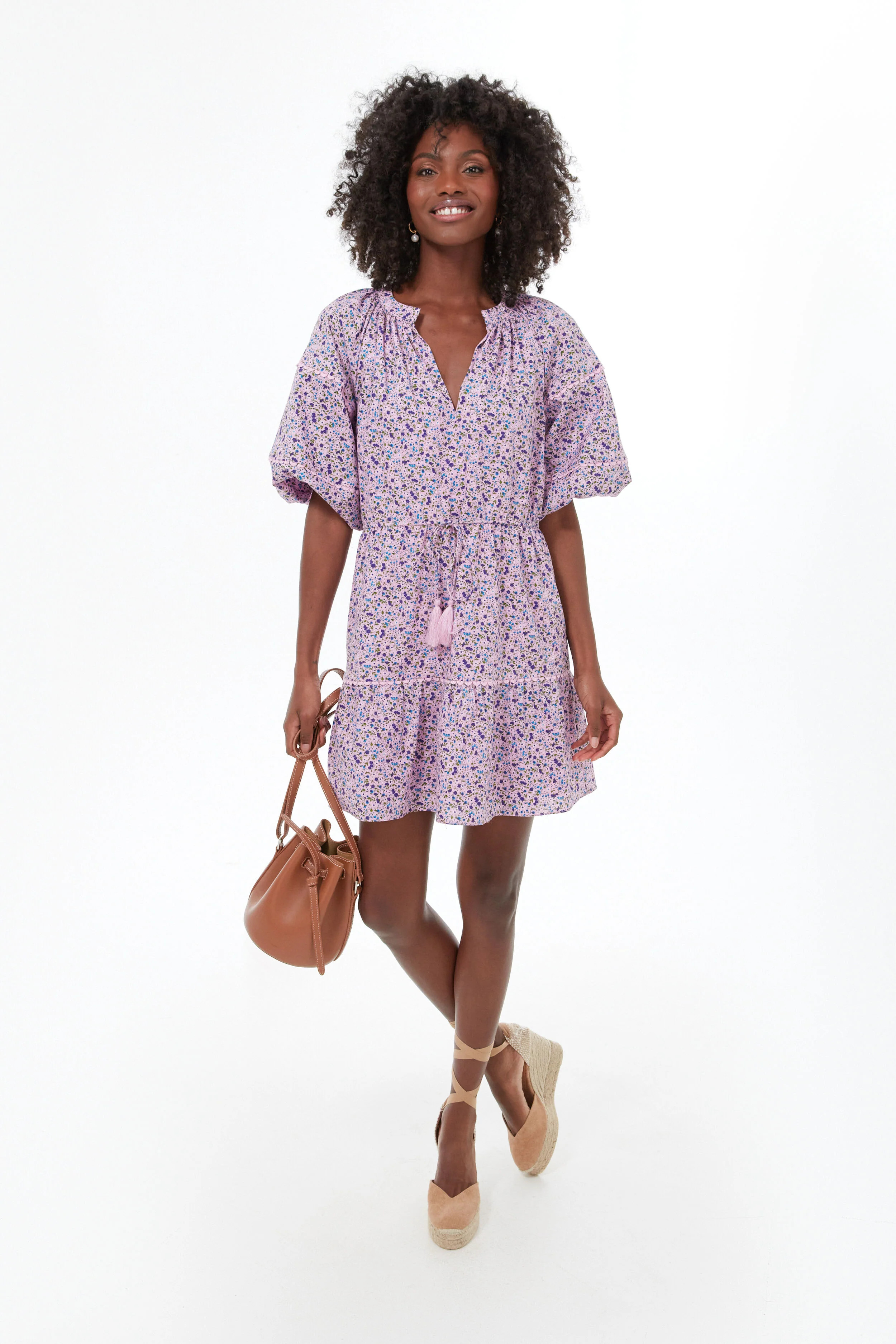 Purple Floral Matilda Dress | Tuckernuck (US)