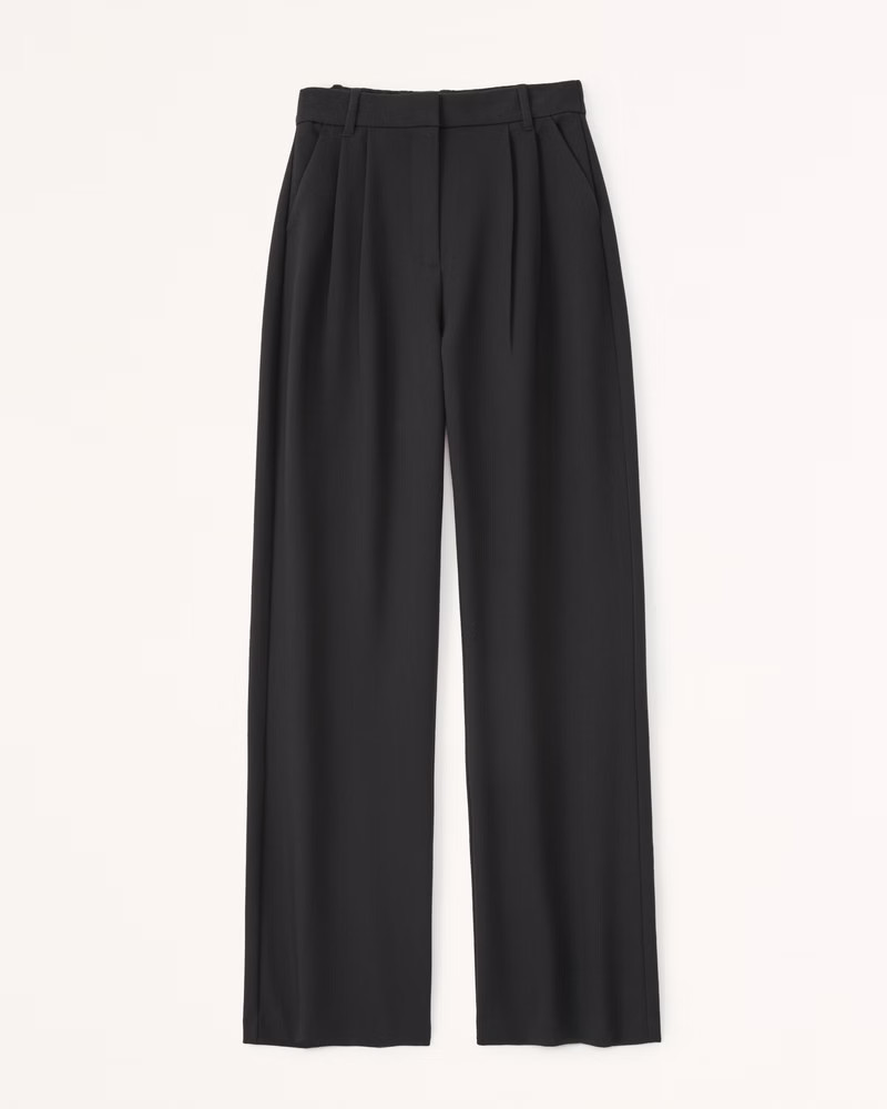 Curve Love A&F Sloane Tailored Pant | Abercrombie & Fitch (US)