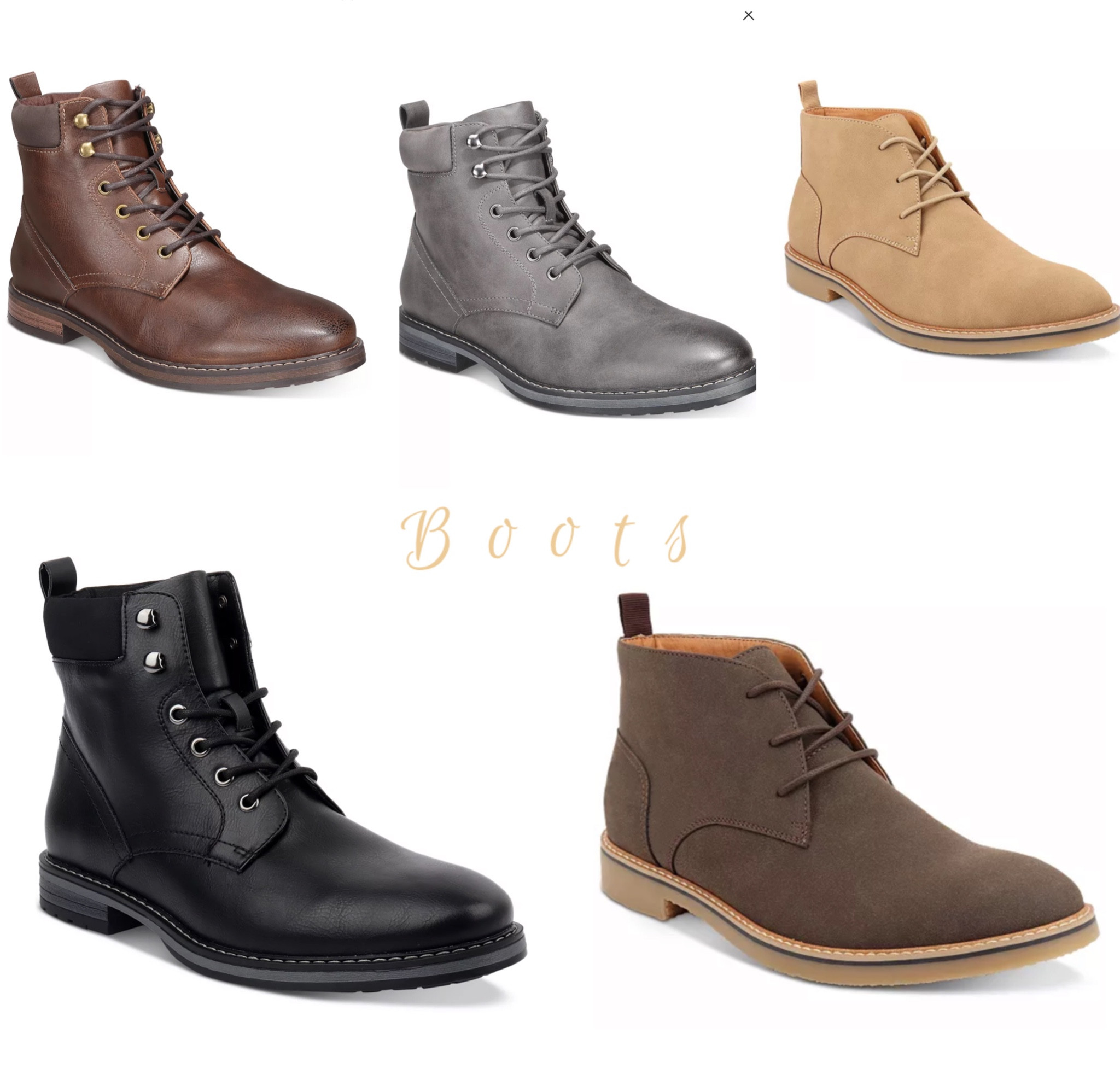 Boots for men and they’re all marked down too!! #mensboots #suede #leatherbootsmen #menfallshoes #fallwardrobemen

#LTKSeasonal #LTKmens #LTKunder100