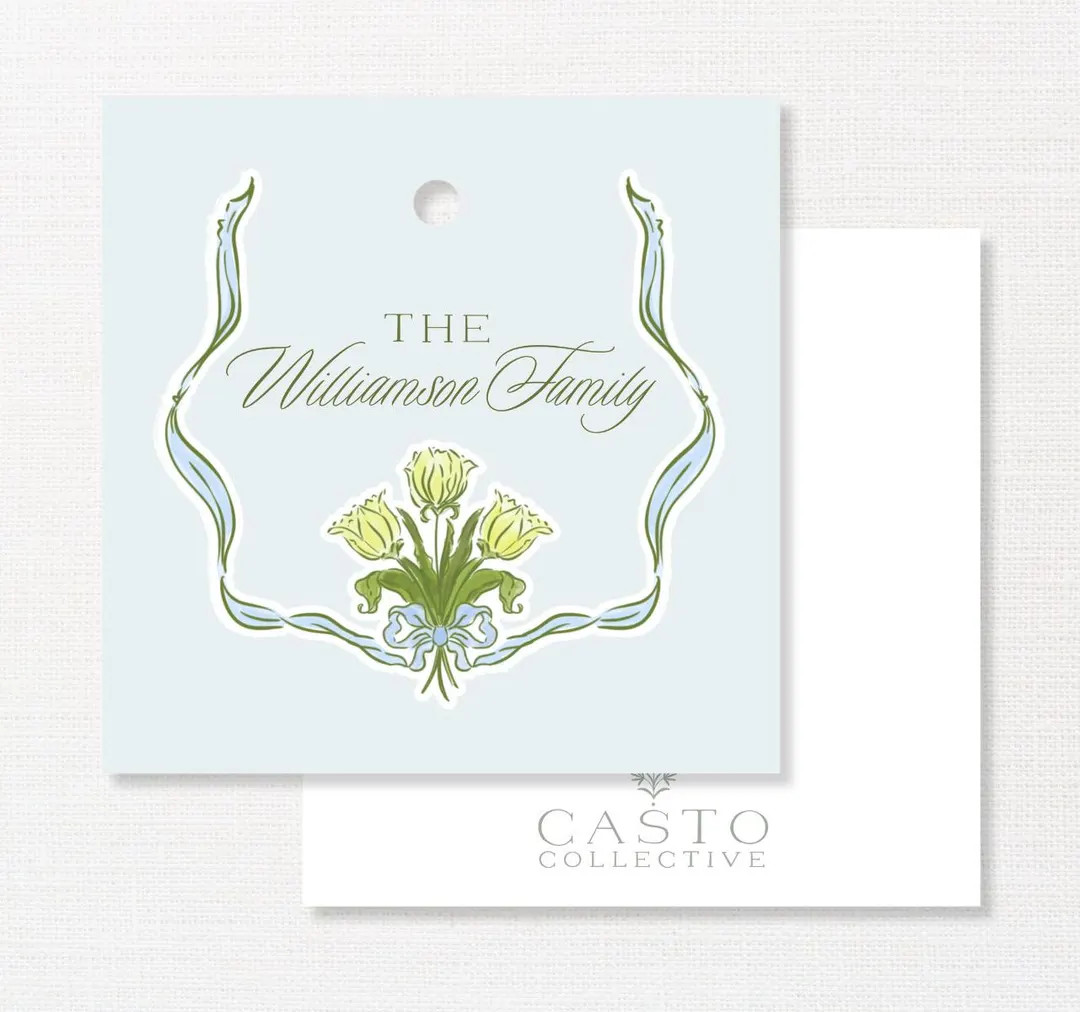 Custom Tulip Enclosure Card, Personalized Gifts, Mothers Day Gifts, Gift Tag - Etsy | Etsy (US)