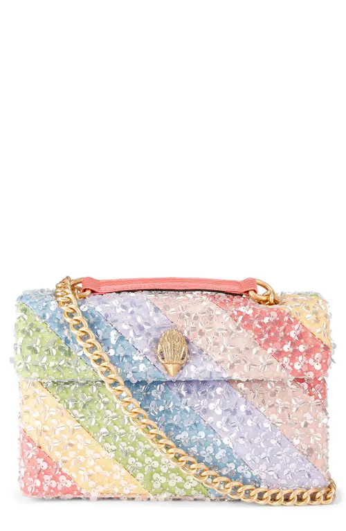 Kurt Geiger London Large Kensington Sequin Convertible Shoulder Bag in Multi Pastel at Nordstrom | Nordstrom