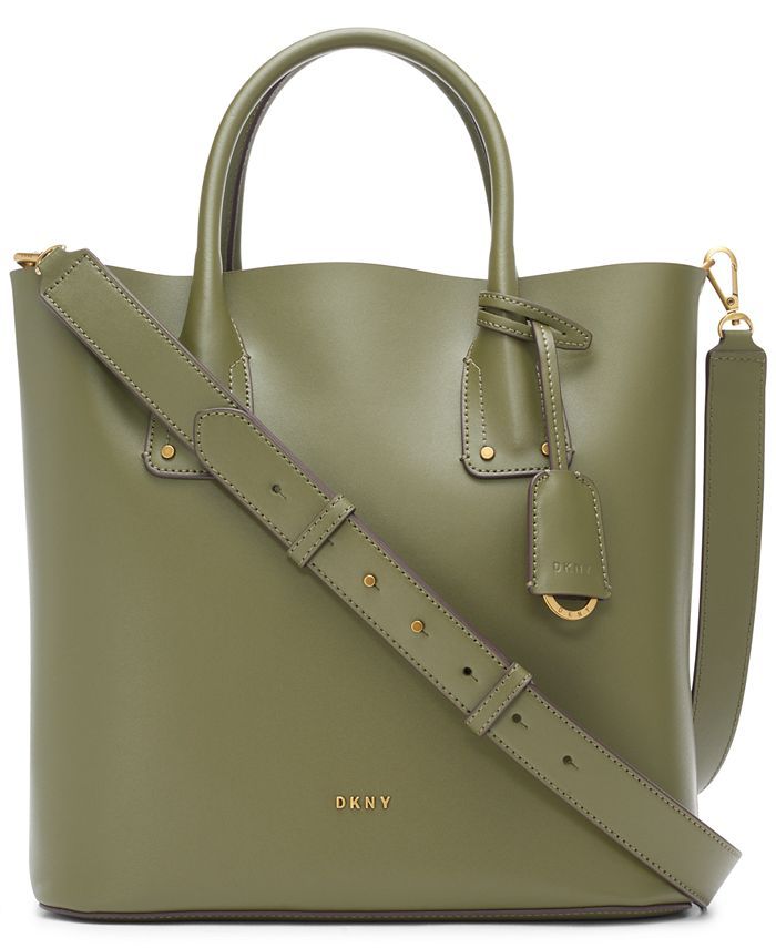 DKNY Megan North South Leather Tote & Reviews - Handbags & Accessories - Macy's | Macys (US)