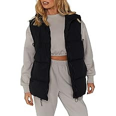 Springrain Womens Quilted Puffer Vest Padded Warm Winter Jacket with Stand Collar Bubble Puffer G... | Amazon (US)