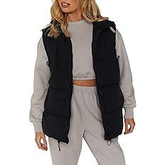 Springrain Womens Quilted Puffer Vest Padded Warm Winter Jacket with Stand Collar Bubble Puffer G... | Amazon (US)