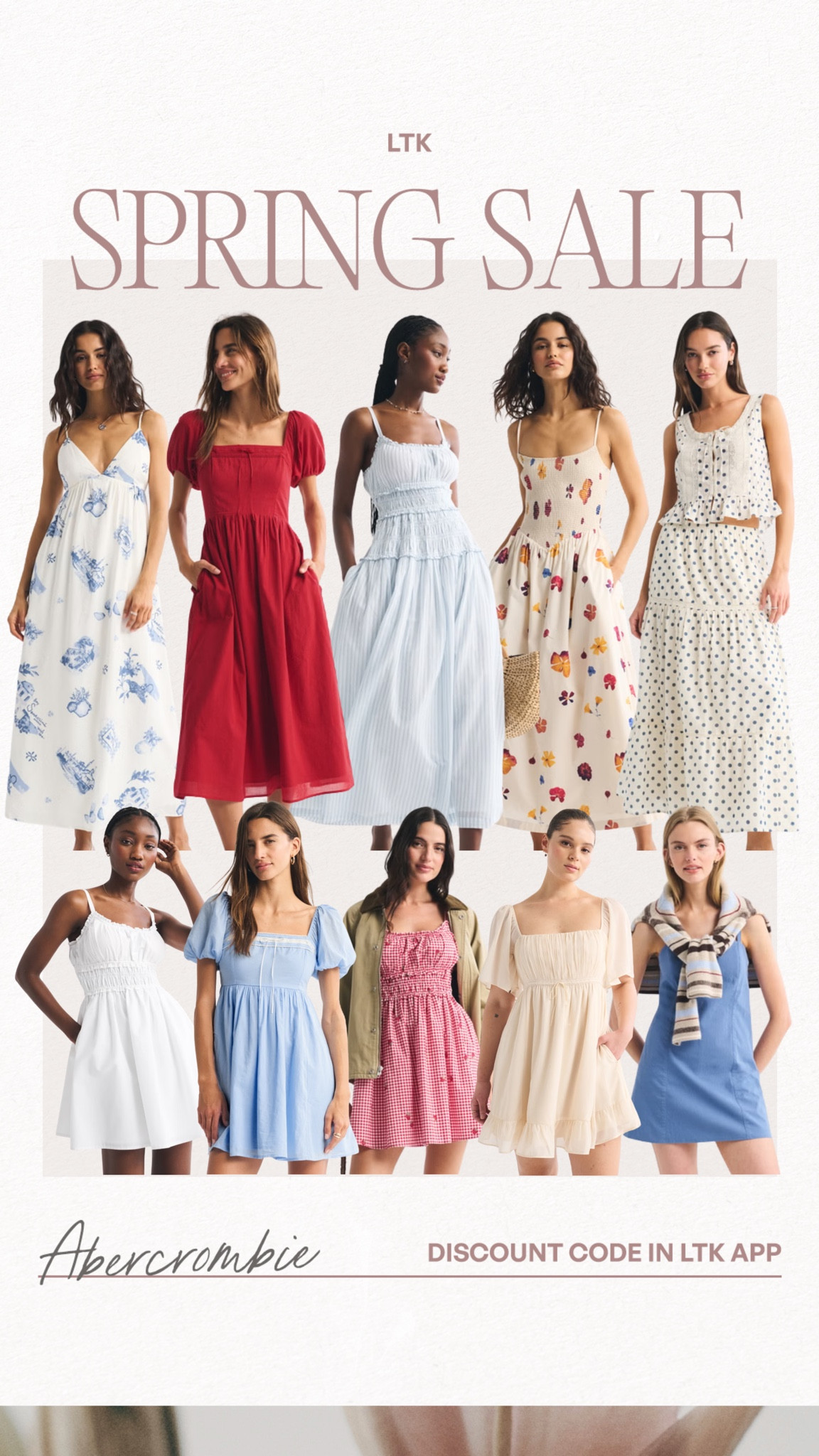 Abercrombie dress sale🤍 CODE: AFLTK for additional 25% off the sale 

#LTKSpringSale #LTKSaleAlert #LTKootd