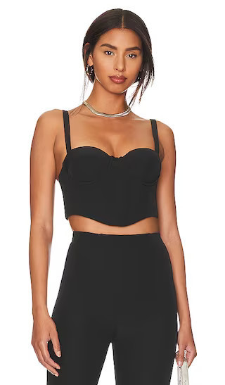 Lovers and Friends Tish Bustier Top in Black. - size XS | Revolve Clothing (Global)