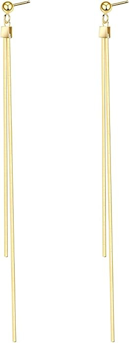 Dainty Dangle Drop Minimalist Gold/Silver Earrings for Women | Amazon (US)
