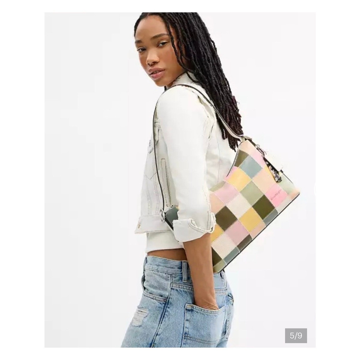 COACH COACHTOPIA Alter/Ego Slouchy Shoulder Bag, PINK/ OLIVE MULTI | eBay | eBay US