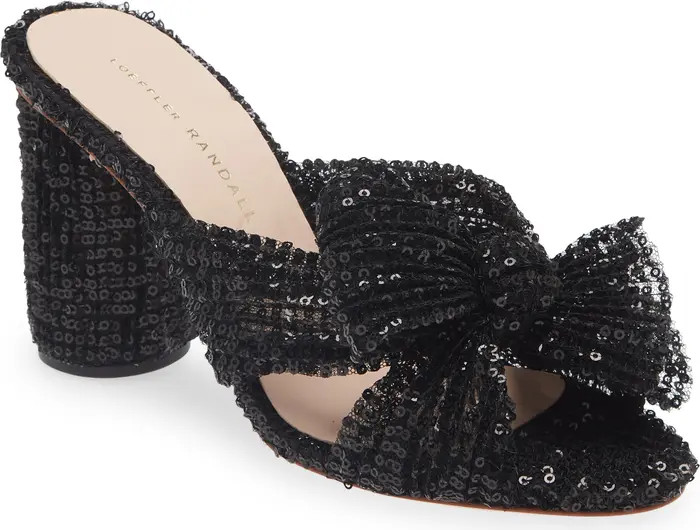 Loeffler Randall Penny Knotted Sequin Sandal (Women) | Nordstrom | Nordstrom