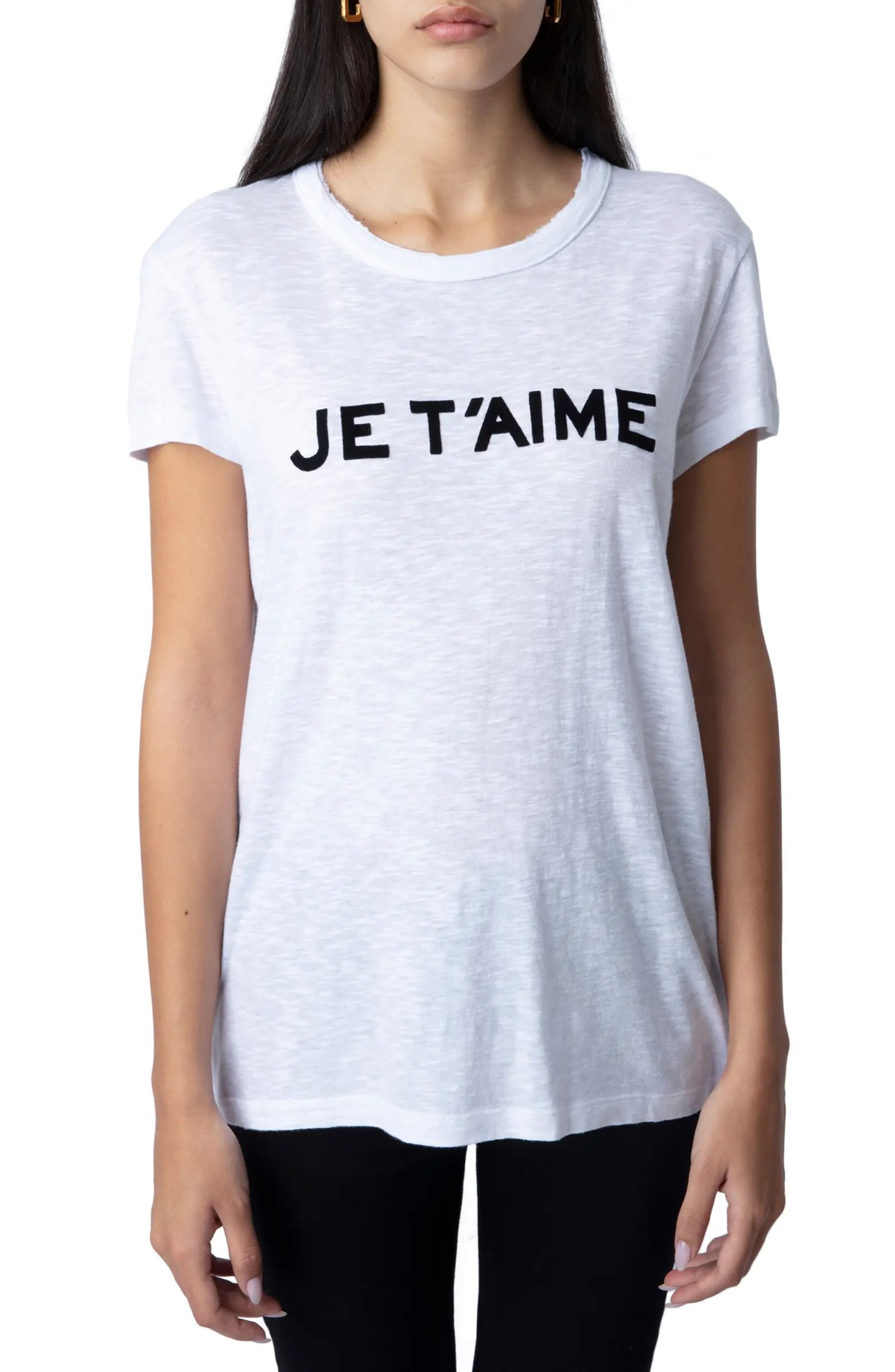 Zadig & Voltaire Je T'Aime Graphic T-Shirt | Nordstrom | Nordstrom