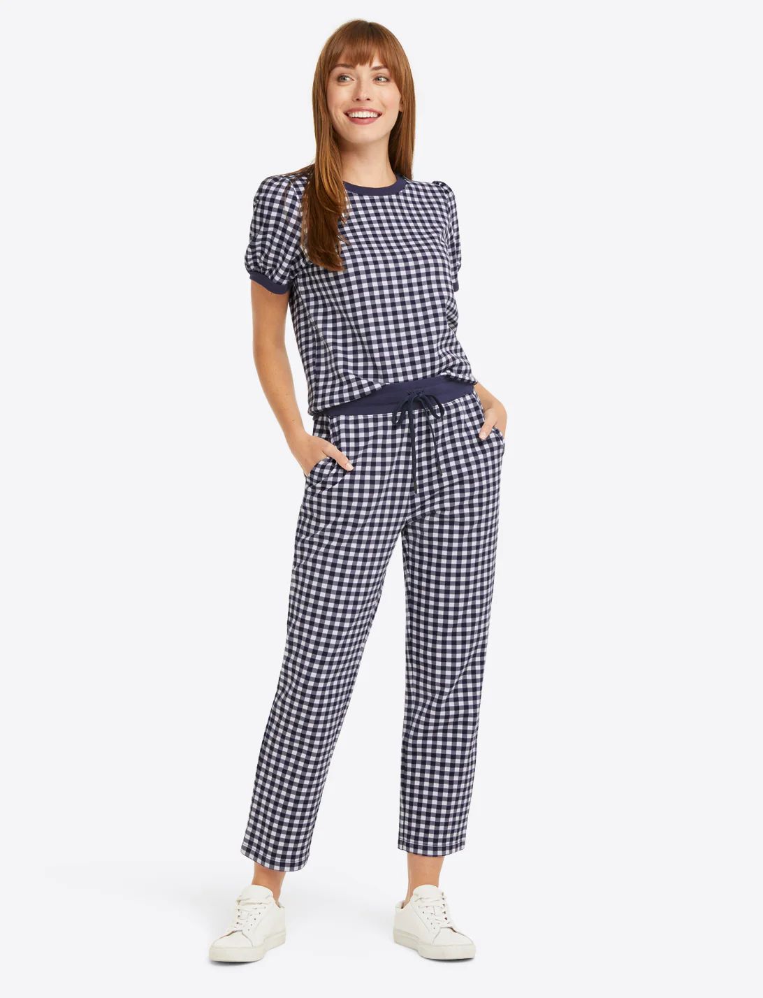 Natalie Sweatpants in Gingham | Draper James (US)