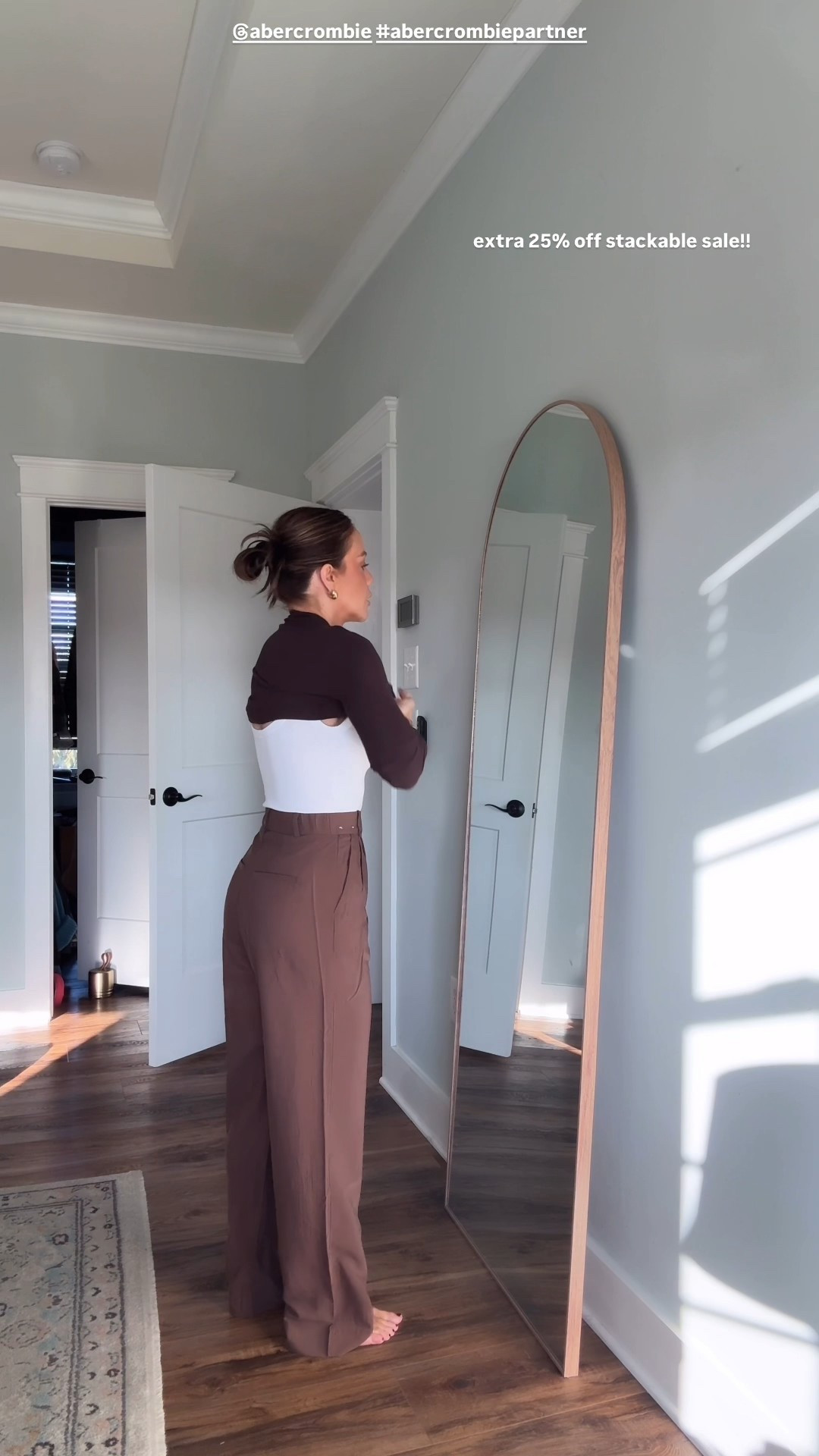 #AbercrombiePartner wearing XS & 24 curve love. Extra 25% stackable code AFLTK @abercrombie fall sale!  

* Use code AFLTK to get an additional 25% off everything at checkout from 9/26/25-9/29/25 in US/CA
* Excludes clearance and gift cards. See details online.

Offer valid in stores and online September 25, 2025 to September 29, 2025 in US/CA. Exclusions apply as indicated. Online price reflects discount.

#LTKFindsUnder100 #LTKFallSale #LTKSaleAlert