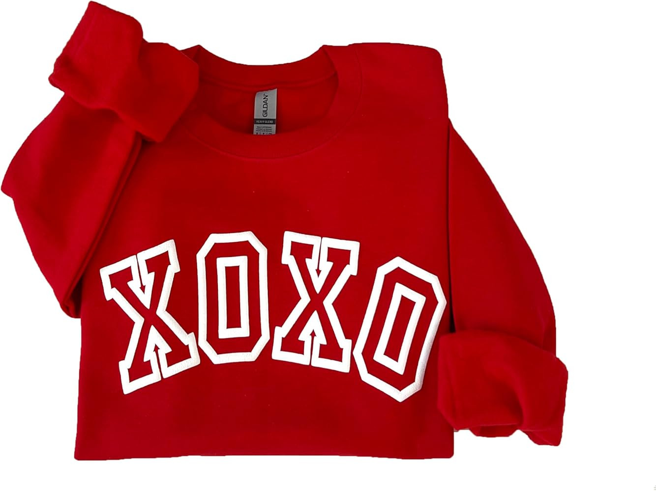 Up2ournecksinfabric Valentine's Day Sweatshirt - Women's Valentine's Day Sweater - Puff - Embosse... | Amazon (US)