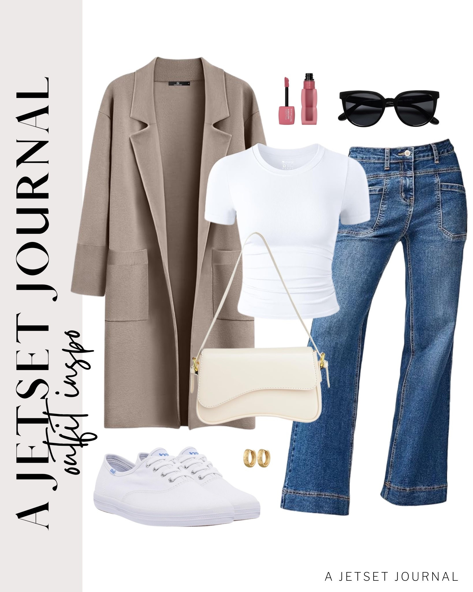 Simple everyday outfits with a cozy cardigan, classic jeans, and comfy sneakers.
wide leg high waisted jeans, skechers sneakers, puffer tote bag, maybelline teddy tint, amazon fashion, fall style, trendy look, viral fashion, fall outfit, gold earrings, affordable style, amazon favorite, top picks, best seller, airport outfit

#LTKStyleTip #LTKU #LTKSeasonal