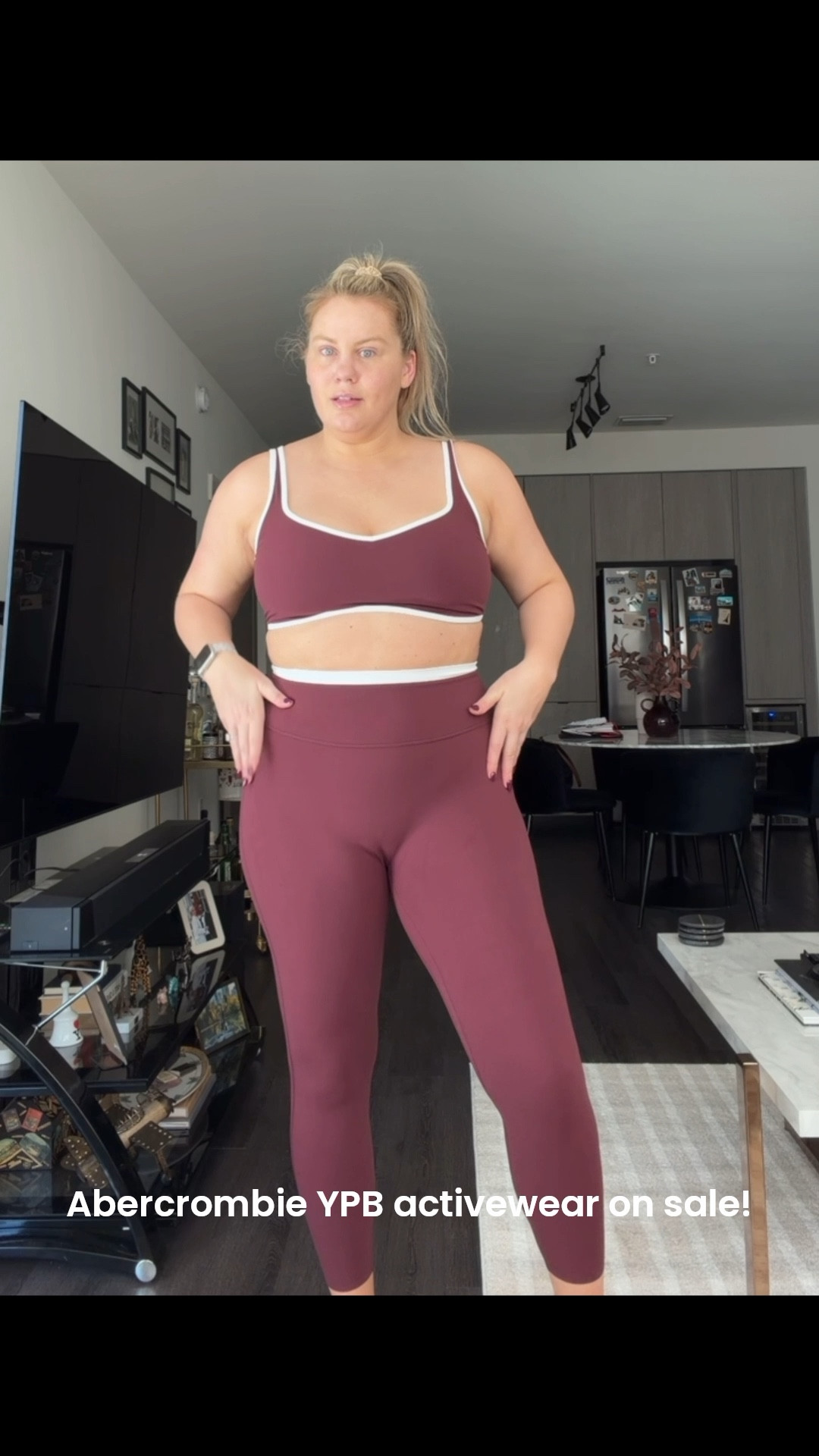 The color I’m wearing is “red wine” 

Sports Bra: Size XL
leggings: size L


#LTKMidsize #LTKActive #LTKSaleAlert