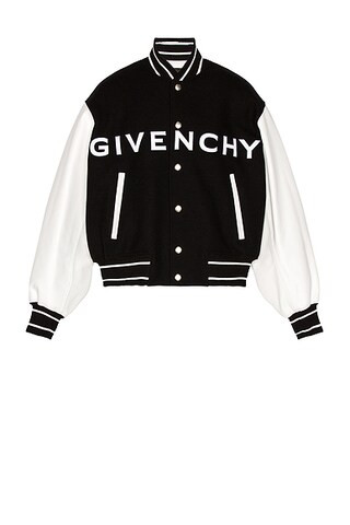 Wool & Leather Varsity Jacket | FWRD 
