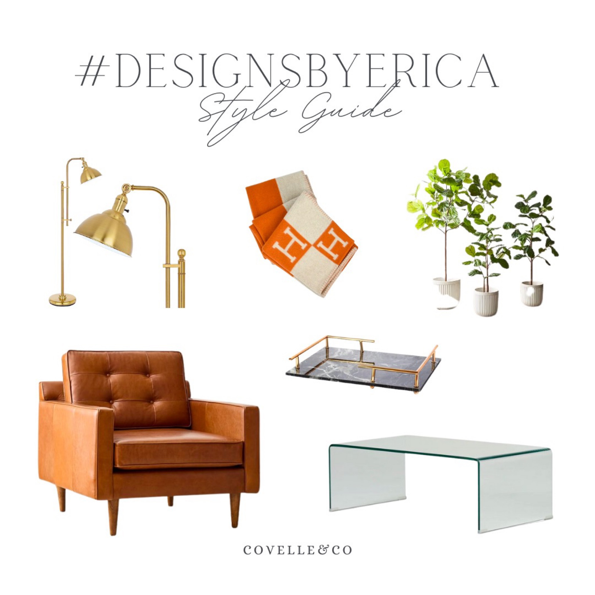 Experience the epitome of luxury and style with our curated collection of West Elm leather reading chairs, a brass tall lamp, a Hermes throw, a marble tray, a seamless cocktail table, and a classic fig leaf tree. Transform your space into an oasis of sophistication and relaxation. Discover more about these stunning pieces and shop the look on our LTK page.  ✨🛋️🌿 #LuxuryLiving #HomeDecor #LTKHome #StyleInspiration

#LTKstyletip #LTKFind #LTKhome