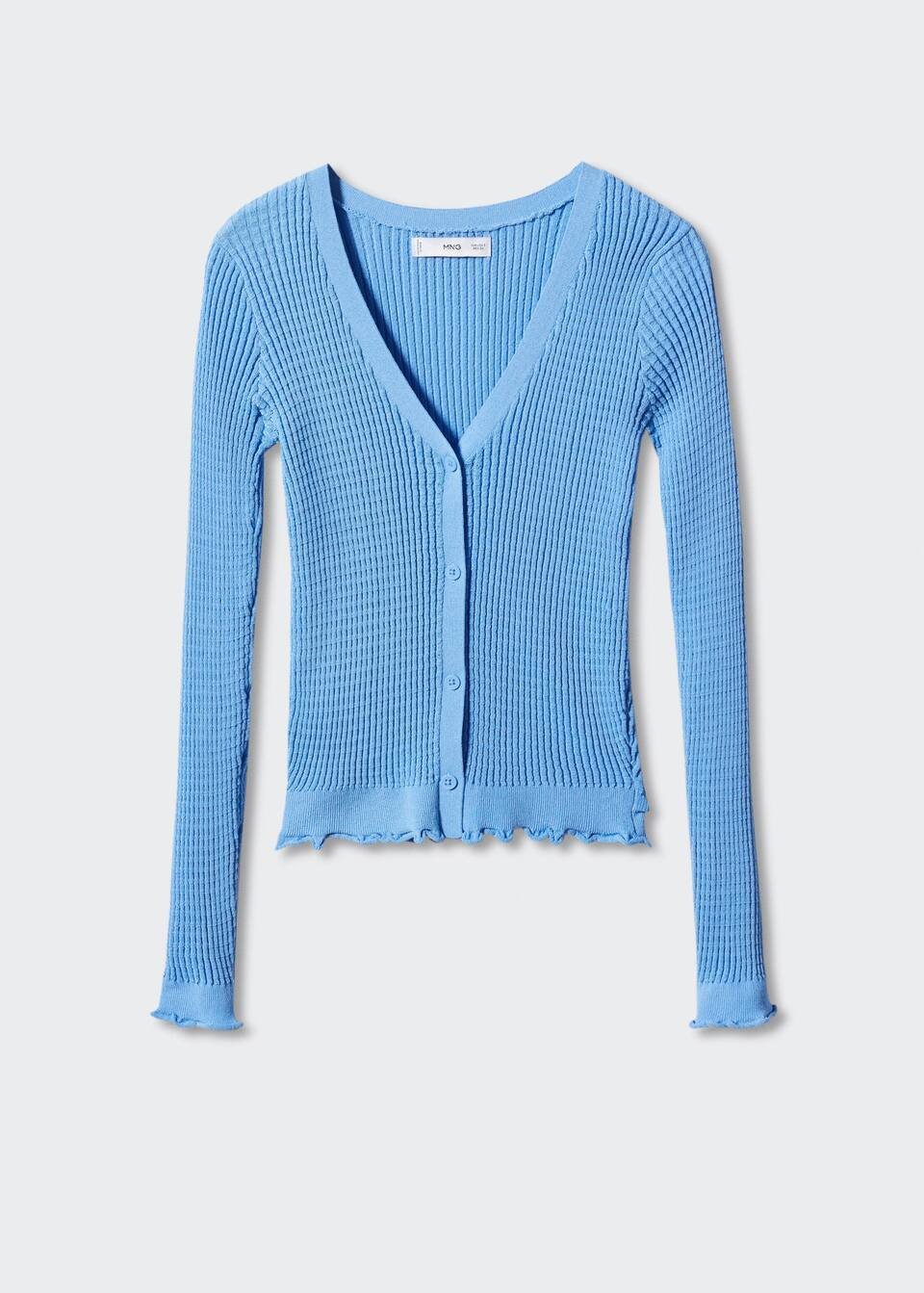 Cardigan bottoni texture | Mango IT