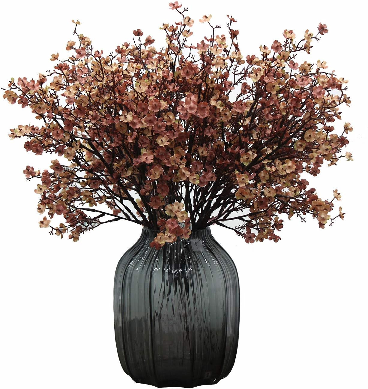 JAKY-Global Babys Breath Fabric Cloth Artificial Flowers 6 Bundle European Fake Silk Plants Decor We | Amazon (US)