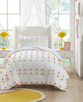 Mi Zone Kids Cora Pompom Clip Jacquard Duvet Cover Sets - Macy's | Macy's