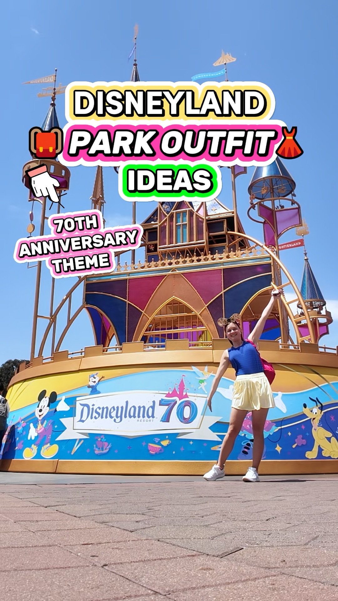 What I Wore to DISNEYLAND! 🤩👗(3 70th Anniversary Park Outfit Ideas)

Are you looking for outfit ideas to wear to Disneyland and California Adventure Park? Here are 3 park outfits I wore during the 70th Anniversary Celebration at Disneyland! All of these outfits followed the hot pink, royal blue, and golden yellow theme of the 70th Celebration.

Outfit 1 - Royal Blue athletic dress paired with a hot pink jacket, Croc Wedges, and Vera Bradley Mickey backpack

Outfit 2 - Light pink romper paired with 70th Anniversary Minnie Mouse ears, Croc Wedges, and Vera Bradley Mickey backpack

Outfit 3 - Royal blue tank top and yellow athletic skirt paired with 70th Anniversary Minnie Mouse ears, KURU Footwear ATOM 2 sneakers, and Vera Bradley Mickey backpack

What would YOU wear to Disneyland?!

7/2/25

#LTKSeasonal #LTKTravel #LTKFindsUnder100