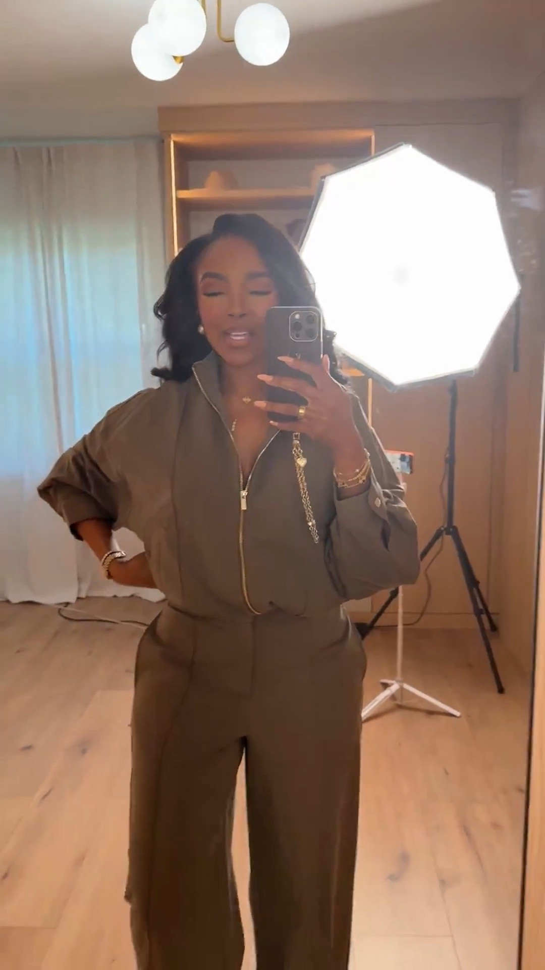 Scroll to shop!
A sleek neutral jumpsuit perfect for a polished travel day or dinner plans. @Zara 

#LTKootd #LTKgrwm #LTKvlog