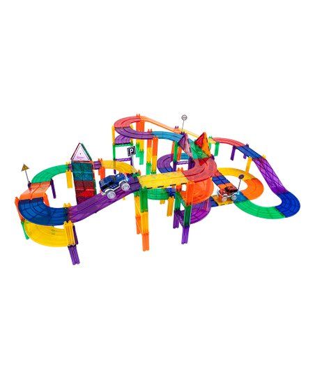 Race Track 100-Piece Magnetic Building Block Set | Zulily