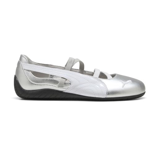 PUMA Womens Speedcat Metallic Ballet Flats Casual - Silver - Size 6.5 M | Amazon (US)