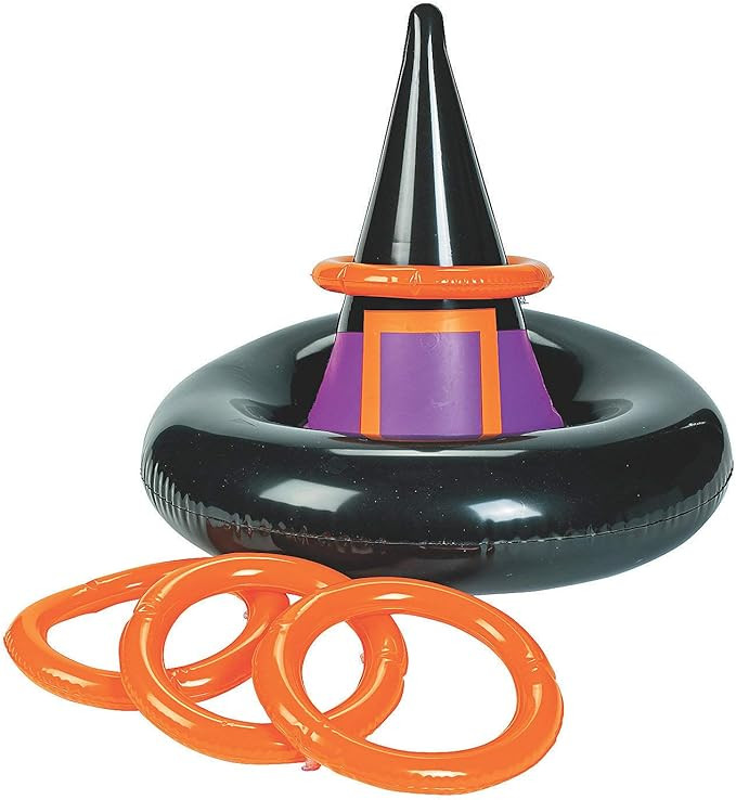 INFLATABLE WITCHES HAT RING TOSS GAME - Halloween Game - 5 Pieces | Amazon (US)