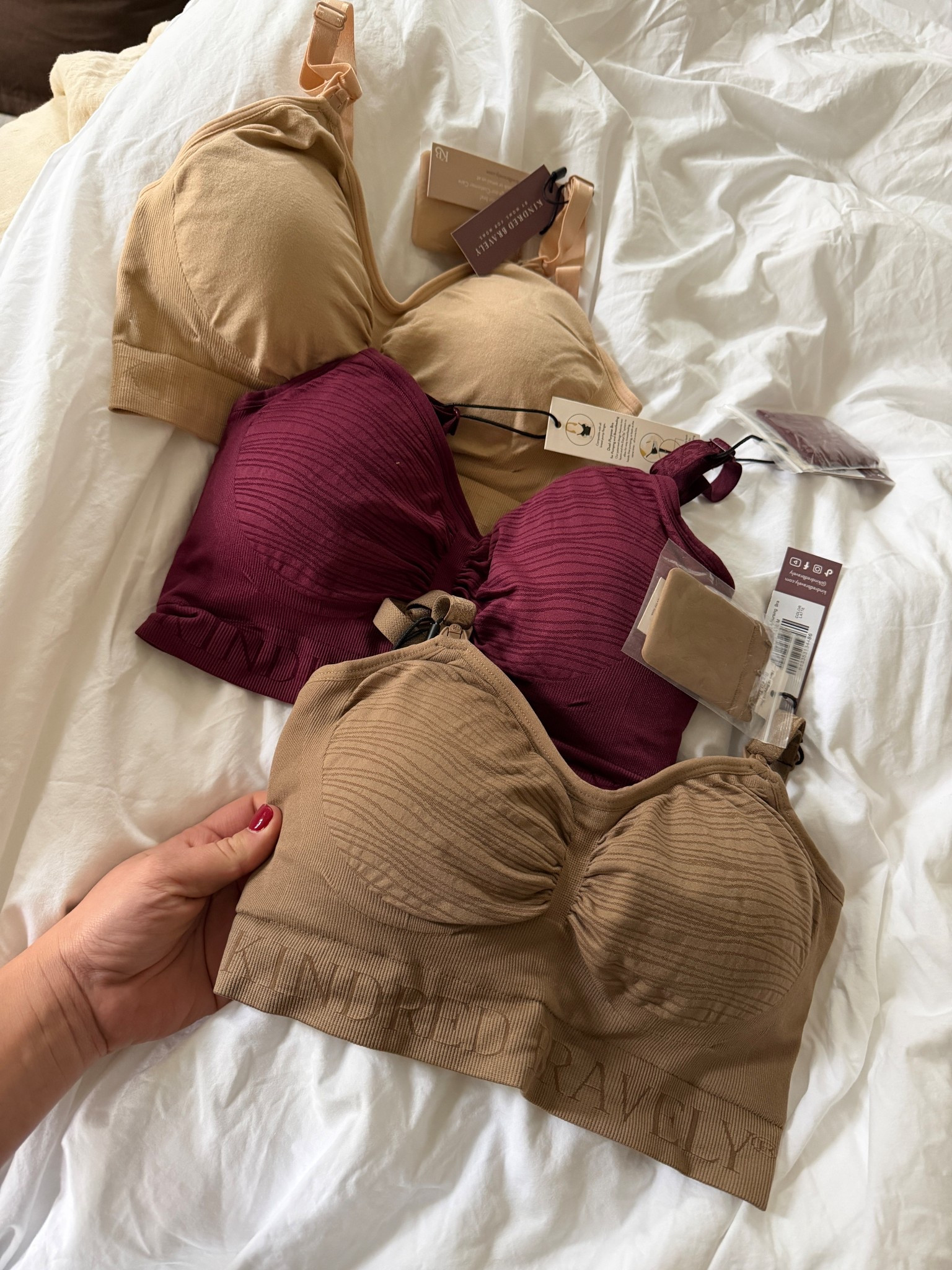 Kindred Bravely 35% off for Black Friday! These are the only bras I use for breastfeeding and pumping - linking the exact ones I ordered. You need at least 3 because they start to smell quickly and you want to swap them daily when you have a newborn! I ordered a size medium 

#LTKBump #LTKBaby #LTKCyberWeek