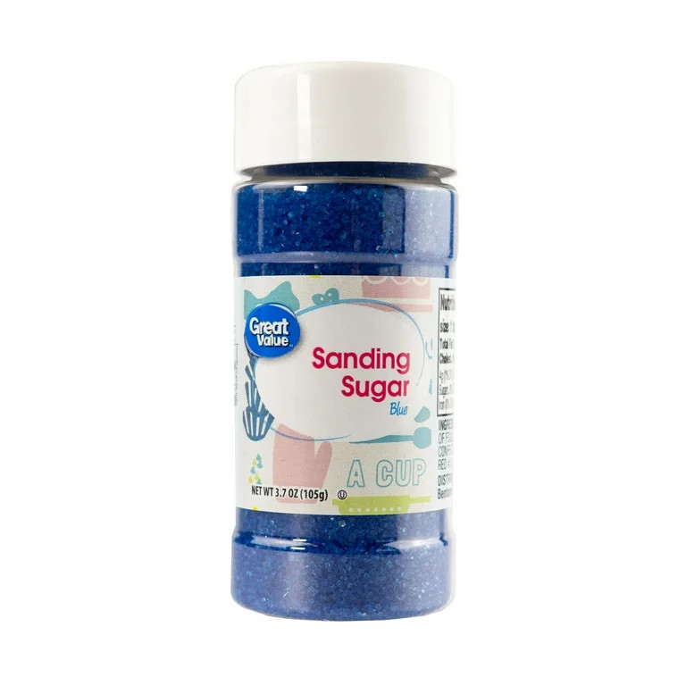 Great Value Blue Sanding Sugar, 3.7 oz | Walmart (US)