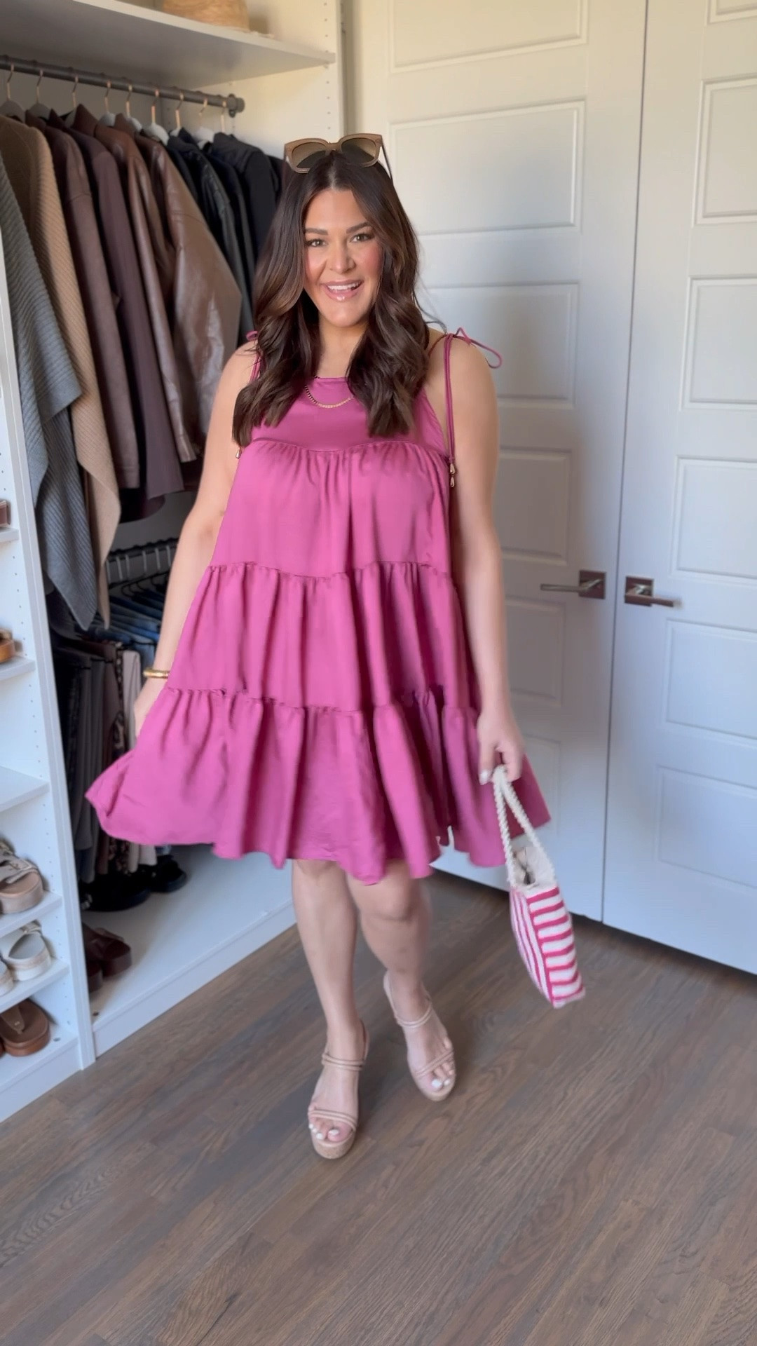 The kind of summer dress that makes getting dressed SO easy 🤍☀️

Runs big. I sized down to a Medium.

This $28 Walmart dress is lightweight, flattering, bump-friendly, curve-friendly, and can easily go from casual daytime errands to dinner & drinks with a quick shoe and accessory switch. I styled it with wedges and a fun bag for a more elevated look, but it would also be so cute with flat sandals or sneakers for everyday.

Honestly such a good affordable summer fashion find and one of those pieces you’ll keep reaching for all season long 🙌🏼 Linked in my storefront!

#walmartfashion #summerdress #affordablefashion #midsizestyle #summeroutfits

#LTKootd #LTKgrwm #LTKMidsize