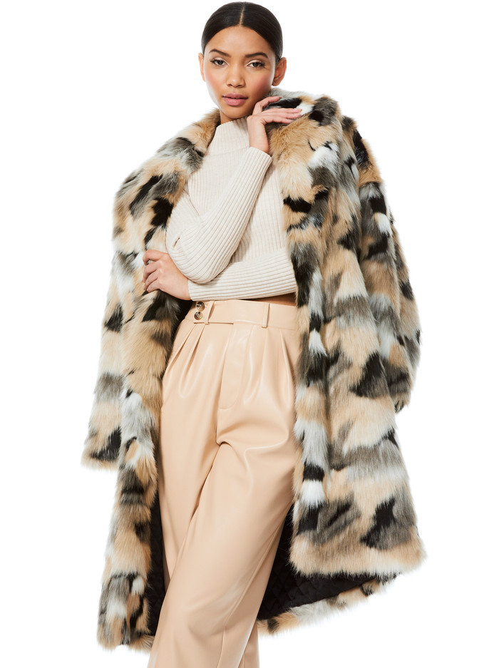 YETTA FAUX FUR COAT | Alice + Olivia