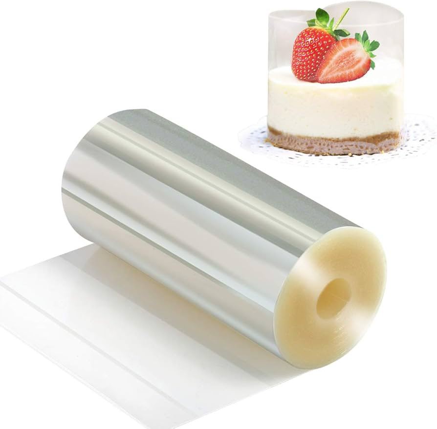 Picowe Cake Collars 4 x 394inch, Acetate Rolls, Clear Cake Strips, Transparent Cake Rolls, Mousse... | Amazon (US)