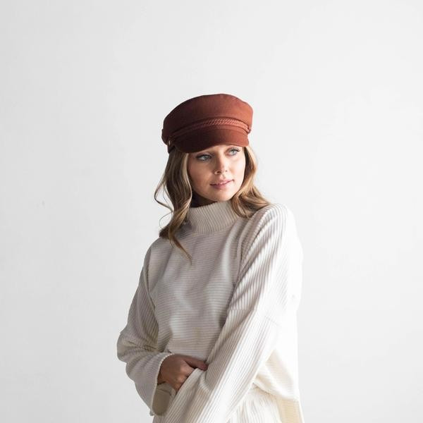 Fisherman Cap - Chocolate Brown | Gigi Pip