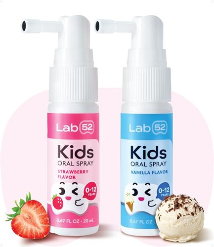 LAB52 Kids Oral Spray, Toothpaste Helper, Xylitol (Strawberry & Vanilla) | Amazon (US)