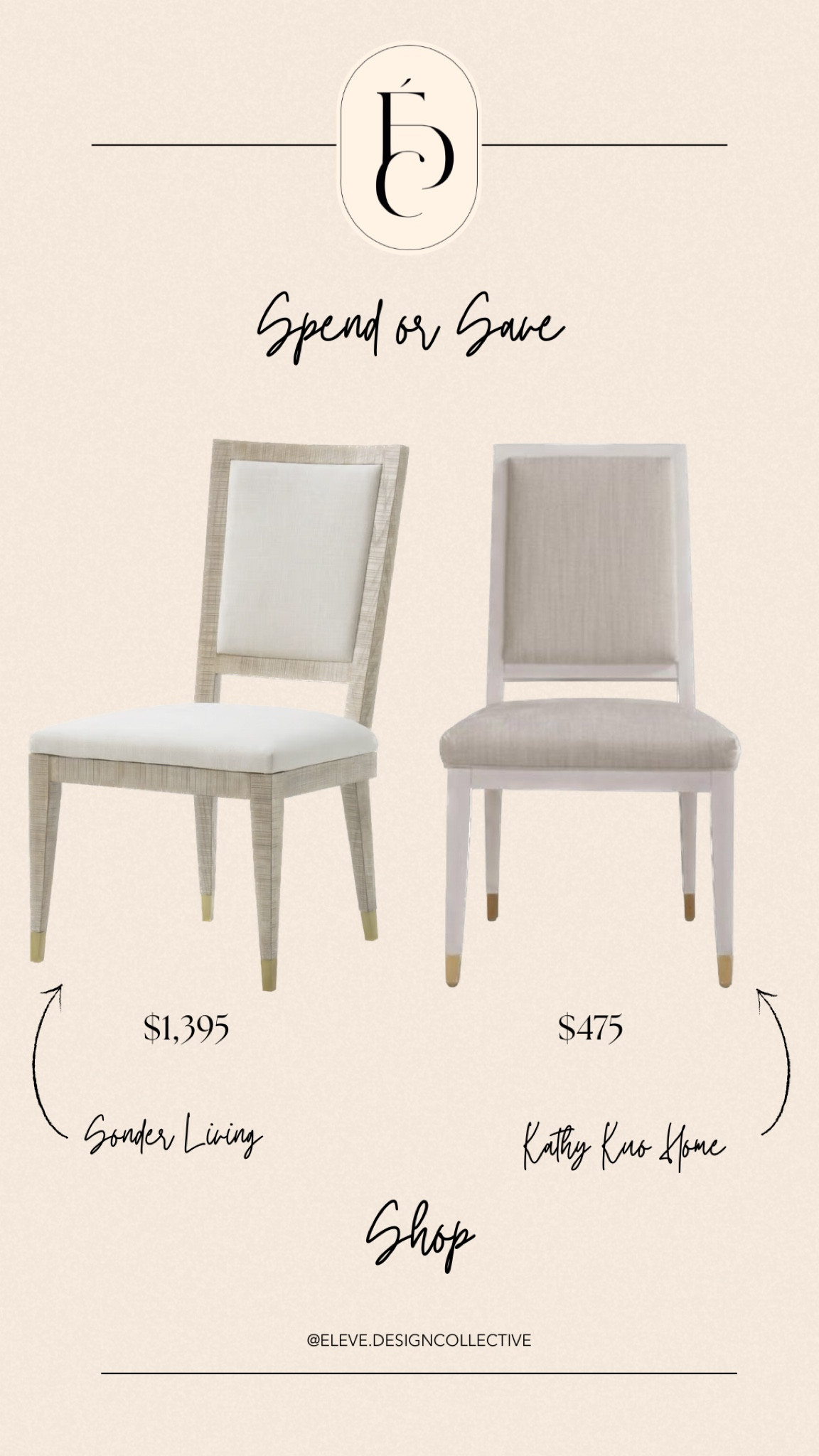 Beautiful upholstered French beige dining chairs with the gold detail on the legs 🩶

#LTKhome #LTKU #LTKbeauty