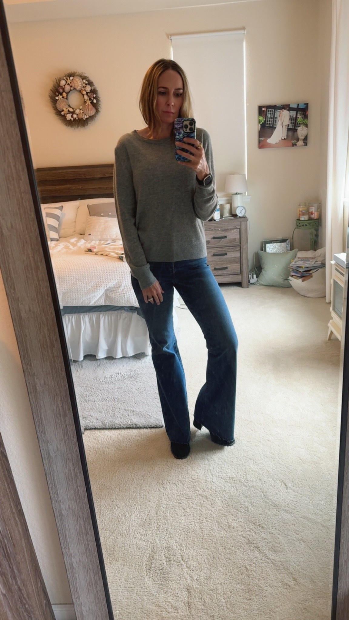 $50 Cashmere baby!!
I am in a size Medium in the sweater and medium long in the jeans

#LTKootd #LTKOver40 #LTKTall