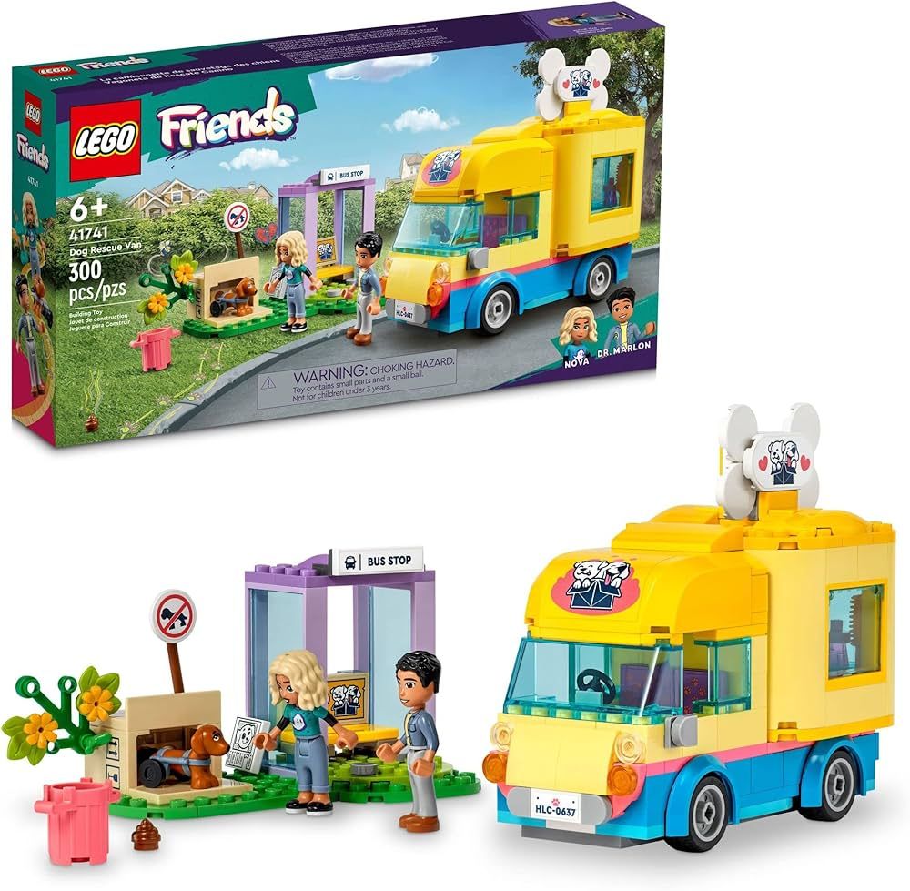 LEGO Friends Dog Rescue Van Building Toy 41741 Mobile Rescue Center Pretend Play Set, Gift Idea f... | Amazon (US)