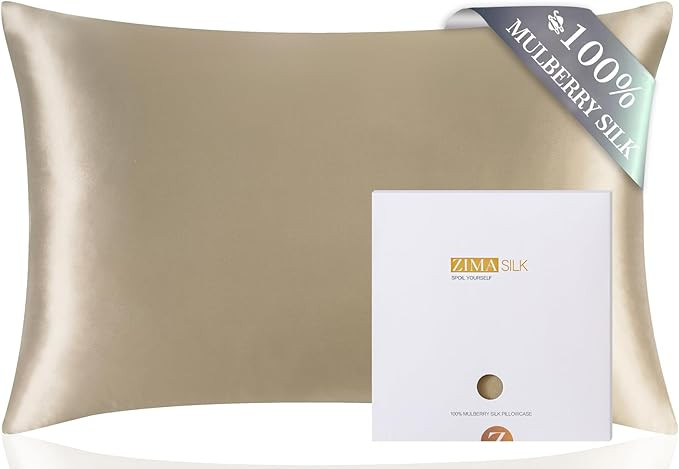 ZIMASILK 100% Pure Mulberry Silk Pillow Cases for Hair and Skin, Soft, Hypoallergenic & Smooth, B... | Amazon (US)
