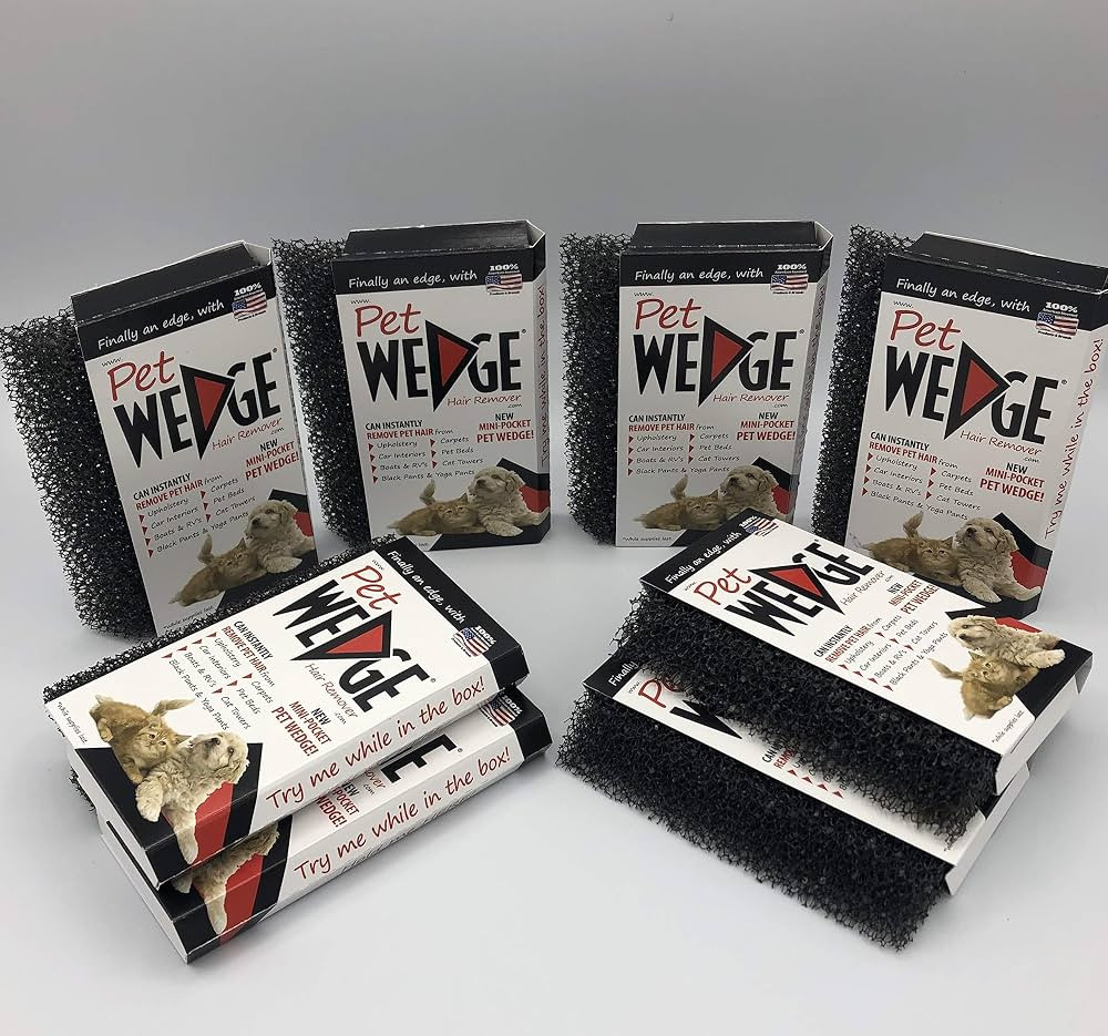 Mini-Pocket Pet Wedge Pet Hair Remover 8 Pack Bonus Pack | Amazon (US)