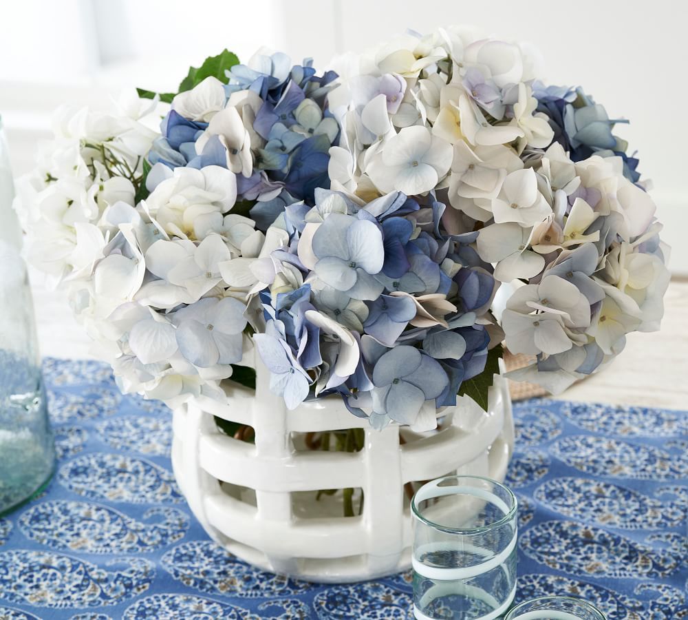 Faux Hydrangea Bundle - Blue | Pottery Barn (US)