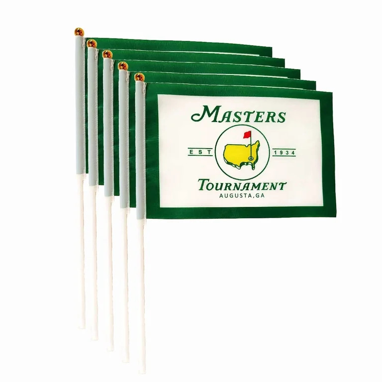 5 Pack Small Masters Tournament Golf Flag on Stick Small golf logo Flags/Mini Golf Flags for Outs... | Walmart (US)