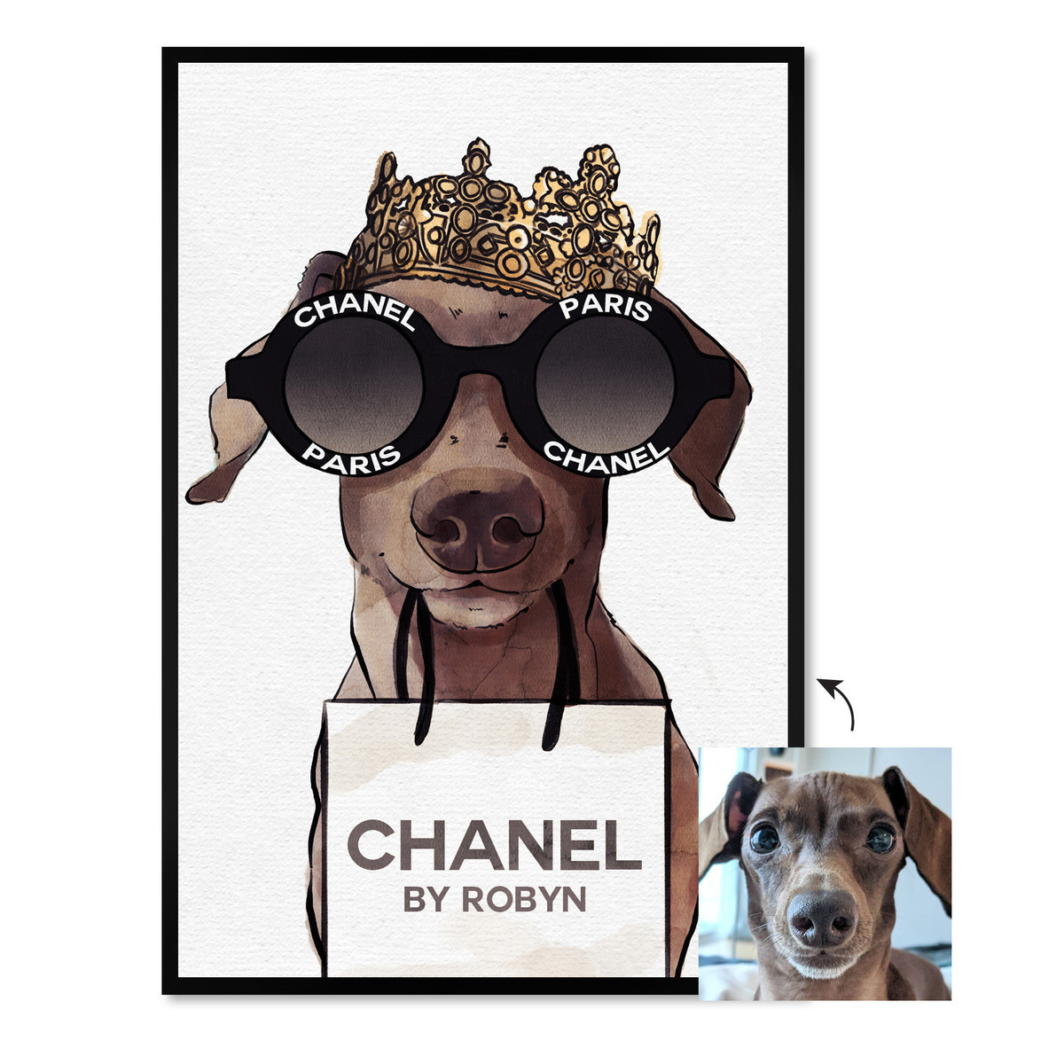 Regal Lifestyle Pet Portrait | Oliver Gal Wall Art | Oliver Gal