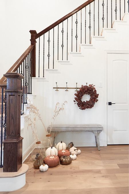 Move over pumpkin! Only two more weeks until Thanksgiving!

#pumkins
#fall decor
#stairway
#entry decor
#foyer

#LTKhome #LTKSeasonal #LTKHoliday