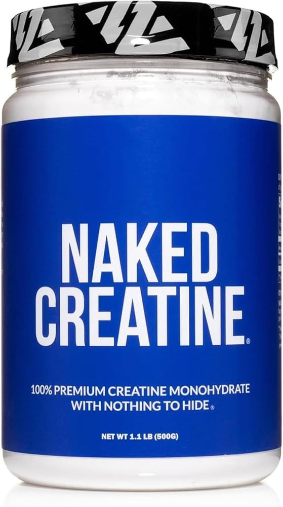 NAKED Pure Micronized Creatine Monohydrate Powder - NSF Certified, Unflavored, 500g, 1.1lb Bulk -... | Amazon (US)