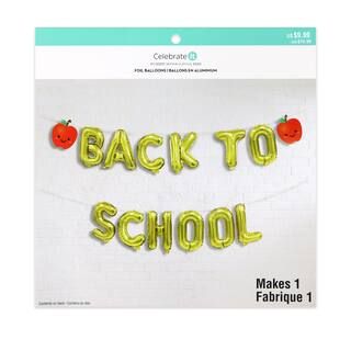 Back to School Foil Balloon Garland by Celebrate It™ | Michaels Stores