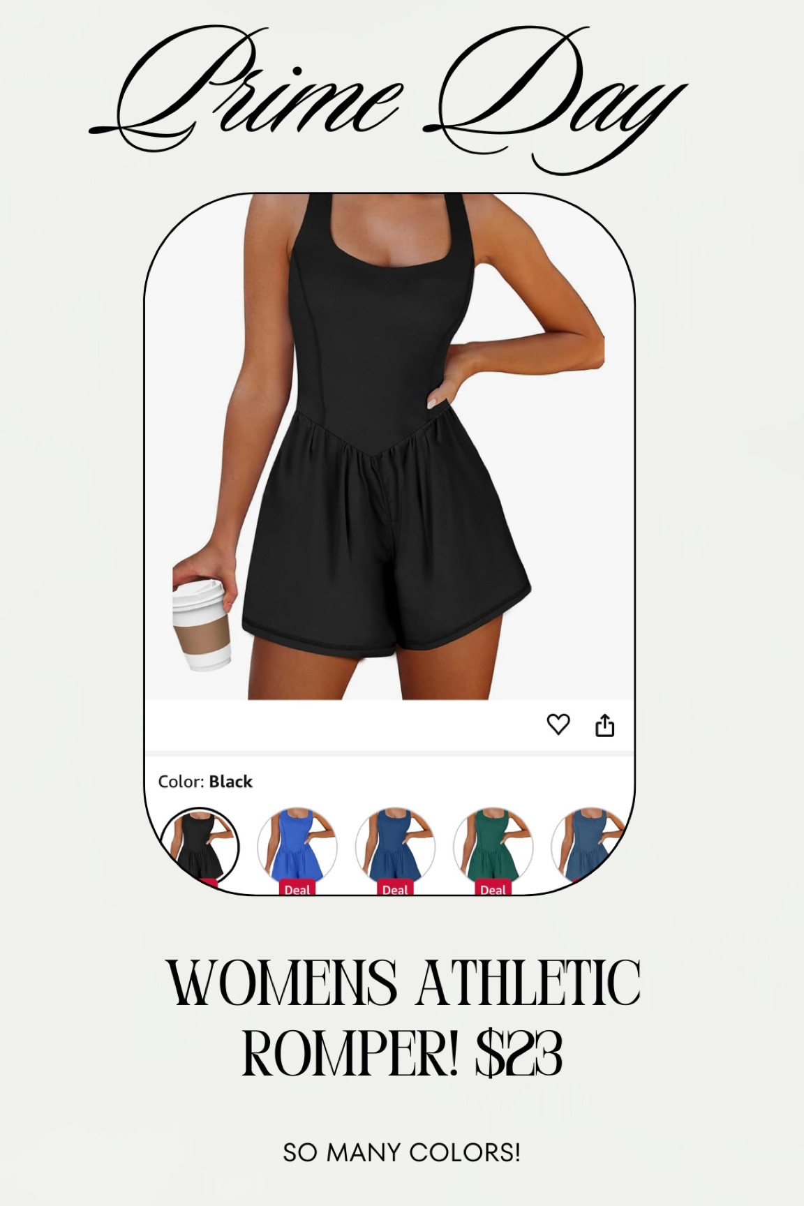 Prime day athletic romper! Super cute find! This would be perfect for tennis or golf! 

#primeday #amazon #primedaysale

#LTKActive #LTKFindsUnder50 #LTKSaleAlert