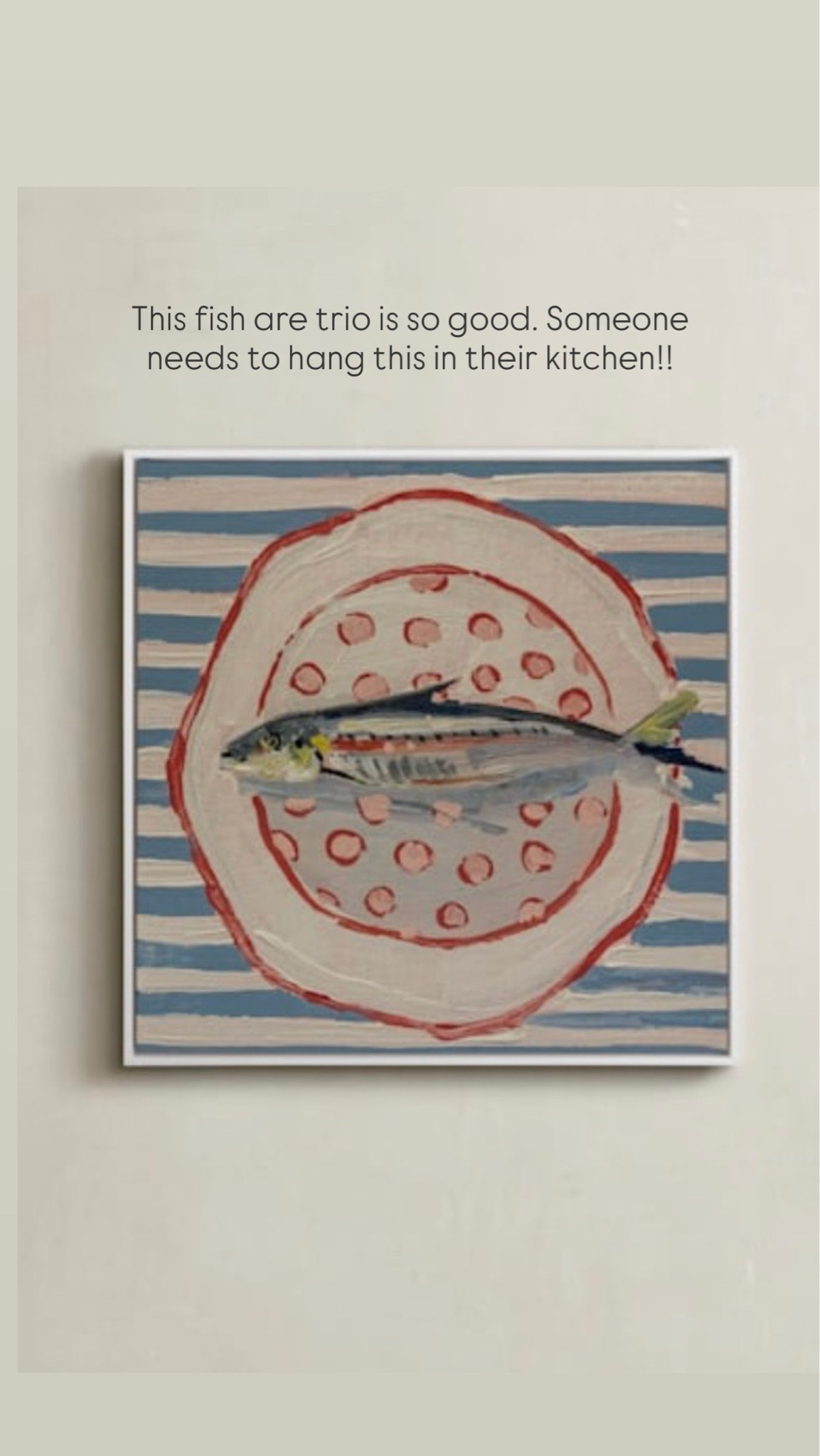 This fish are trio is so good. Someone needs to hang this in their kitchen!! Linking all three prints. You can use my code GIRLONTHEHUDSON for 10% off

#LTKHome #LTKdayinmylife #LTKstorytime