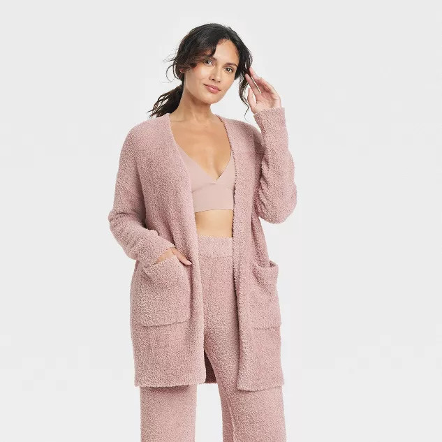 Women's Cozy Feather Yarn Cardigan - Stars Above™ | Target